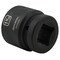 Dynamic 1" Drive Standard Socket, Black Phosphate, Tools 1-9/16" X 1" Drive, 6 Point Standard Length D025350 - alternate 4